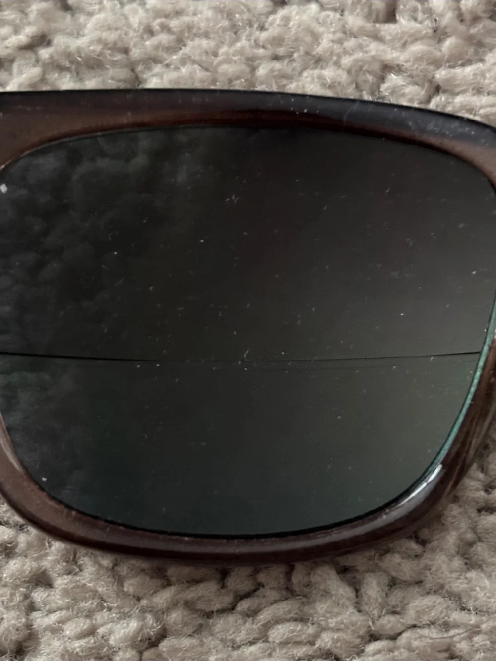 Joy Mangano Men's Brown Frame Sunglasses with Yellow Mirrored Lenses